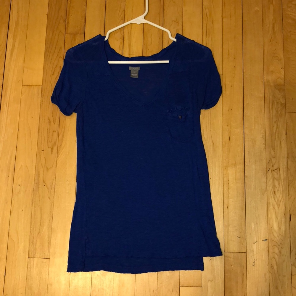 navy blue casual t- shirt- XS